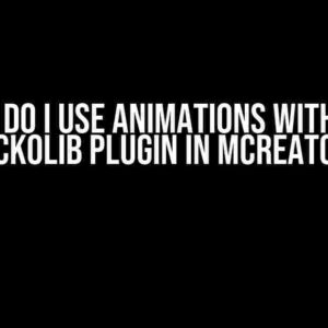 How Do I Use Animations with the Geckolib Plugin in MCreator?