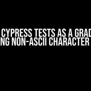 Running Cypress Tests as a Gradle Task: Tackling Non-ASCII Character Issues